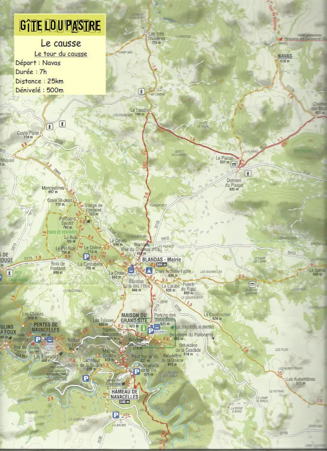 Le tour du causse au départ des chambres d'hôtes